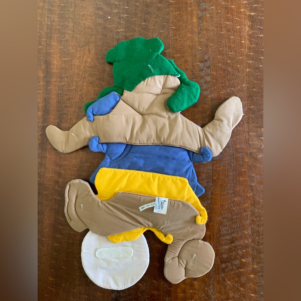 VTG Infantino Eden Toys Paddington Bear 🐻 2pc Sports ⚽️ ⚾️ Theme Wall Decor - Picture 5 of 10